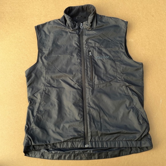 Marmot Other - Marmot Vest Mens M Black Hiking Casual Full Zip Lightweight Mock Neck CC-206